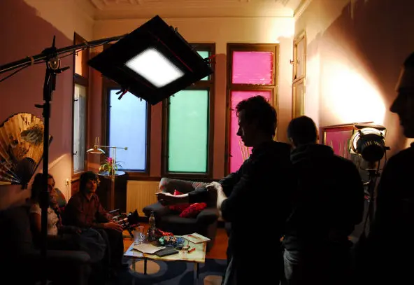 Bild von den Dreharbeiten